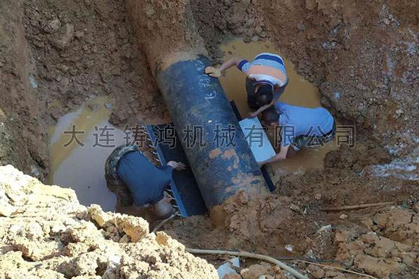 雲南曲靖鑄鐵管修補案例